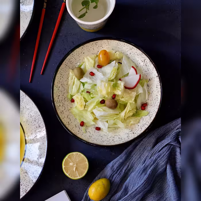 بشقاب سرامیکی مدل پلو و خورشت خوری خورشید کد kh po 12 مجموعه 12 عددی