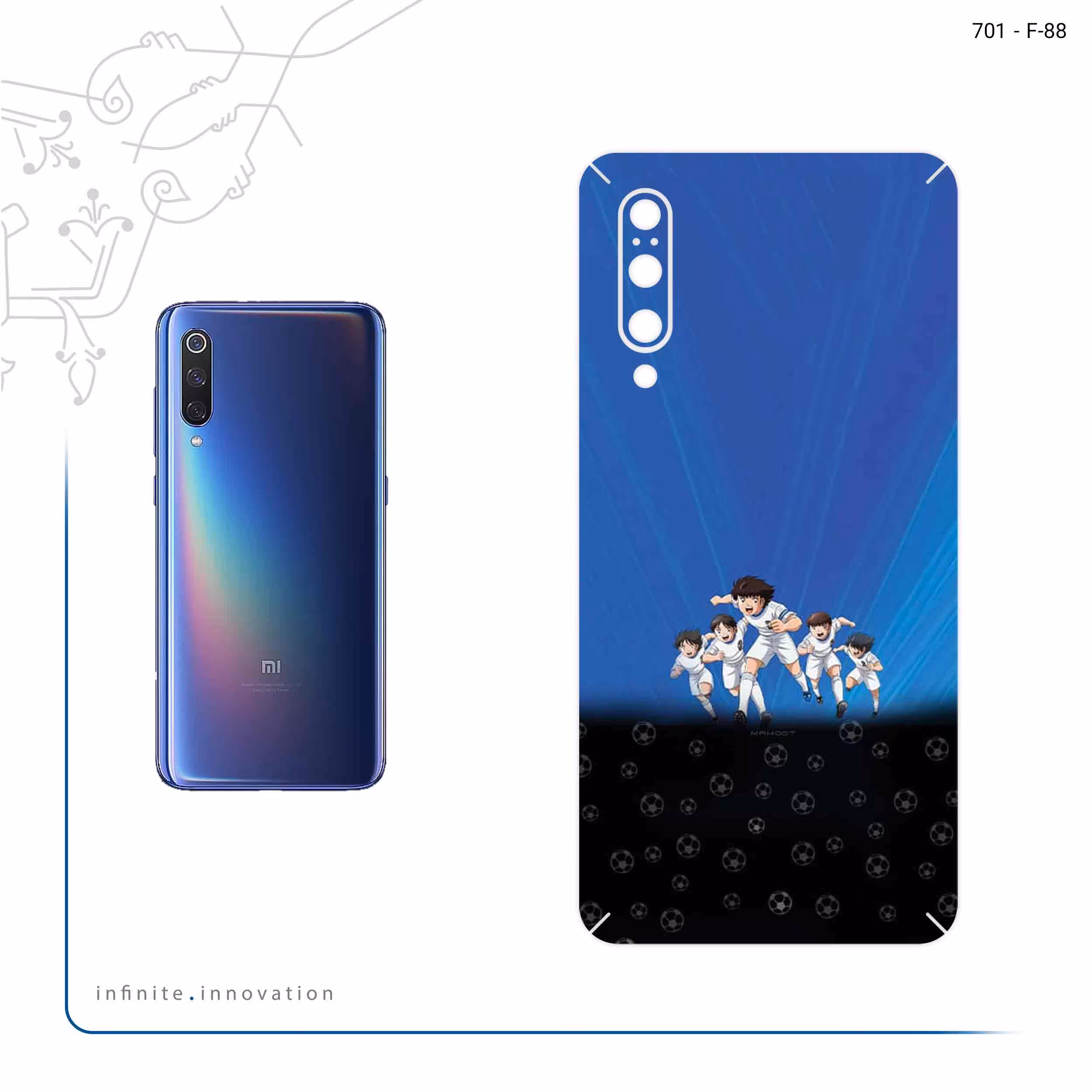 برچسب پوششی ماهوت مدل Ganbare Kikkazu مناسب برای گوشی موبایل شیائومی Mi 9