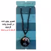 گردنبند پرمانه طرح فضانورد کد pmd.10340 مدل دو طرفه