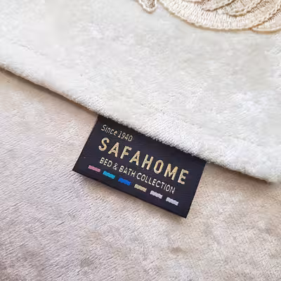 ست رومیزی 4 تکه صفاهوم مدل مخمل گل برجسته