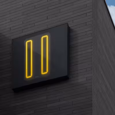 چراغ دیواری نئون دیزاین مدل Pause_YL