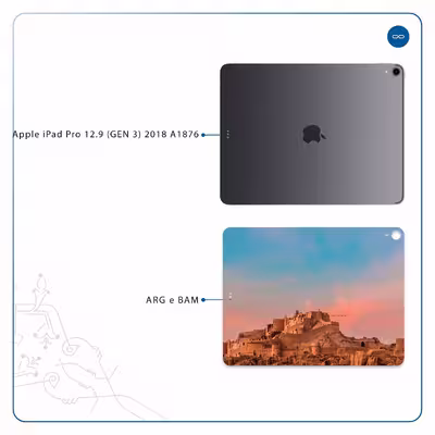 برچسب پوششی ماهوت مدل ARG-e-BAM مناسب برای تبلت اپل iPad Pro 12.9 (GEN 3) 2018 A1876