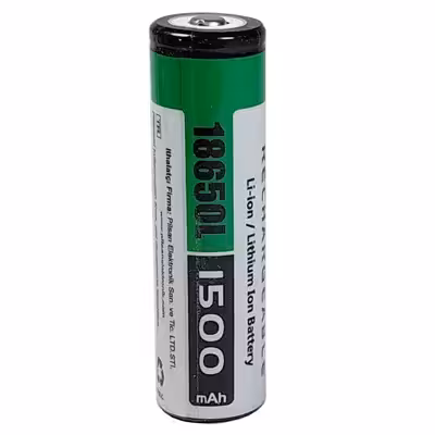 باتری لیتیوم یون قابل شارژ اوریون کد N-18650 ظرفیت 1500میلی آمپر ساعت بسته 2 عددی