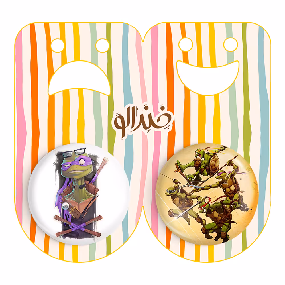 پیکسل خندالو مدل لاک پشت های نینجا کد 22512258 مجموعه 2 عددی