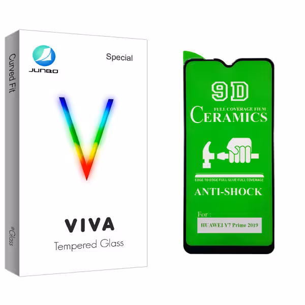محافظ صفحه نمایش 9D جانبو مدل Viva Glass مناسب برای گوشی موبایل هوآوی Y7 Prime 2019