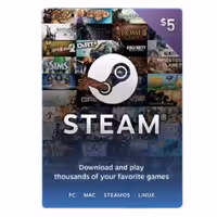 Steam Gift Card $5 US