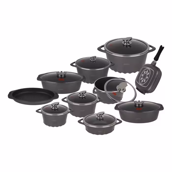 سرویس پخت و پز 19 پارچه اس جی مدل NANO GRANIT - کالاوما