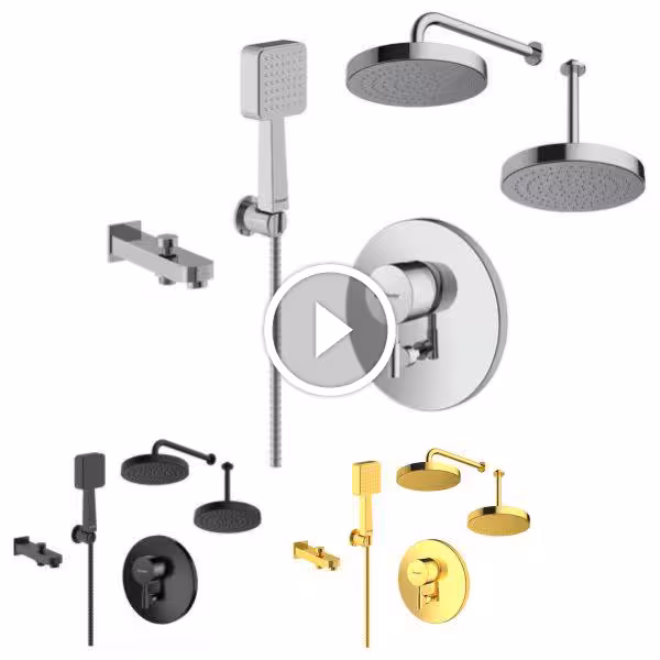 شیر حمام توکار شودر مدل مارینو تیپ 4