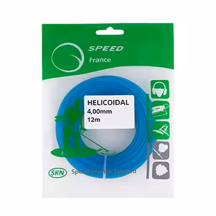 نخ علفتراش مارپیچ آبی 4 میل 12 متری اسپید فرنس