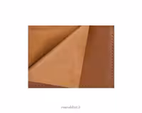 زیر دستی دو رو چرم طبیعی گاوی عسلی حرفه ای