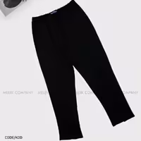 شلوار 7668 غواصی کشی مشکی کمر کشی دمپا چاکدار سایز بزرگ ارسال رایگان 