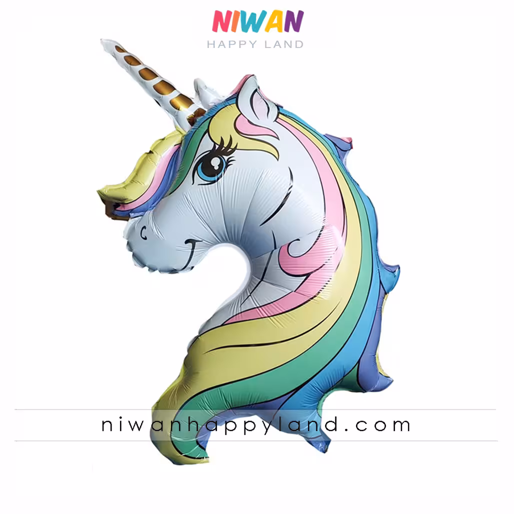 بادکنک فویلی تک شاخ