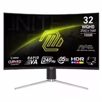 مانیتور گیمینگ ام اس آی مدل MAG 325CQRXF E2 سایز 31.5 اینچ