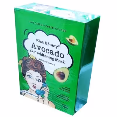 ماسک ورقه ای karite مدل آووکادو حجم 25 گرمی (بسته 10 عددی)