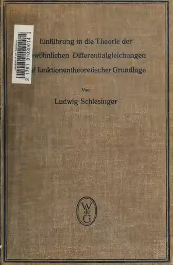 خرید و دانلود نسخه کامل کتاب Einführung in die Theorie der gewöhnlichen Differentialgleichungen auf funktionentheoretischer Grundlage