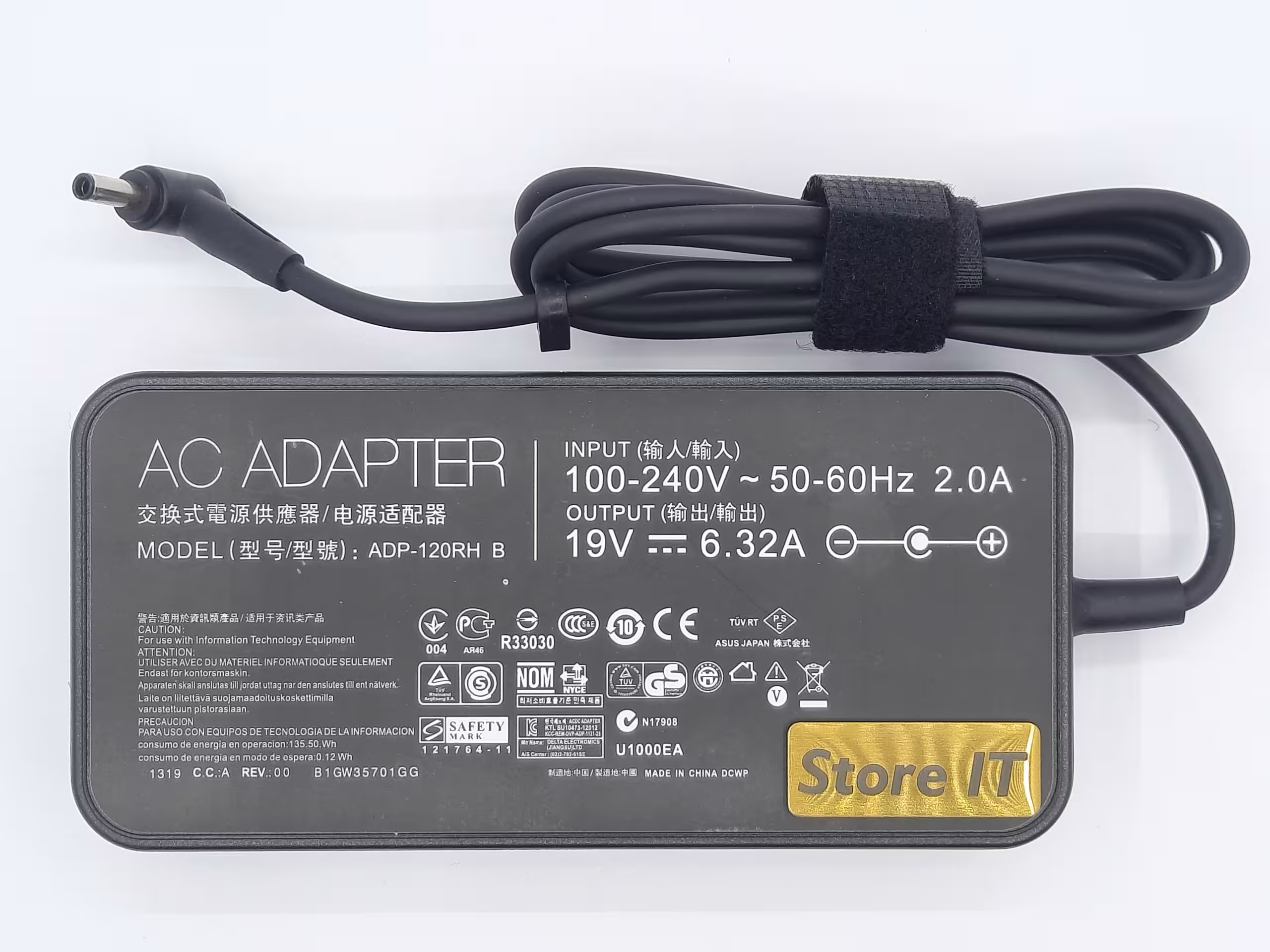 آداپتور لپ تاپ ایسوس 19V 6.32A slim زنبوکی PU - فروشگاه اینترنتی استور آی تی