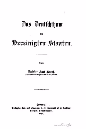 خرید و دانلود نسخه کامل کتاب Das Deutschtum der Vereinigten Staaten