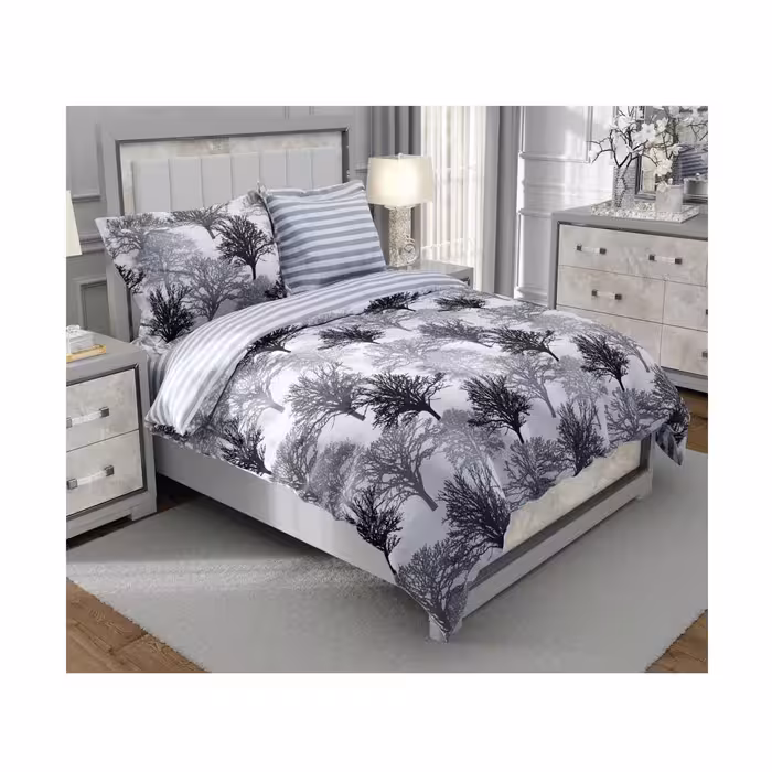 سرویس روتختی دو نفره کارینا مدل ساتین پنبه 6 تکه کد 89