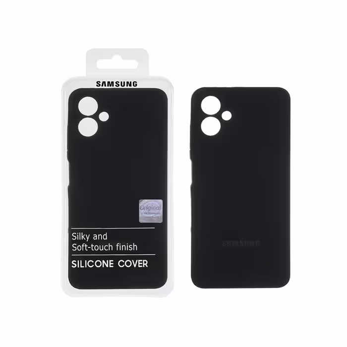 قاب نیو سیلیکون محافظ لنزدار Samsung Galaxy A06 - مشکی