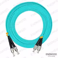 پچ کورد فیبر نوری 10 متری داپلکس نگزنس Nexans OM3 ST-FC