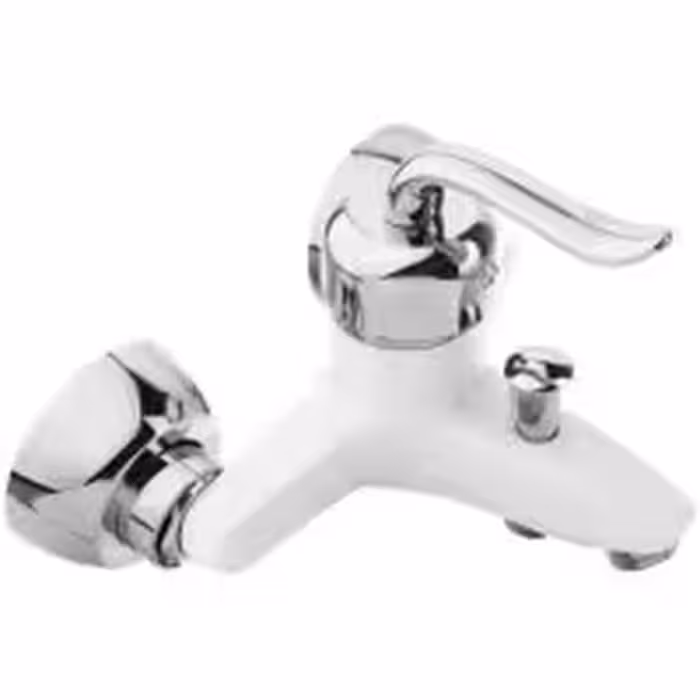 شیر حمام مدل قاصدک قاجاری سفید کروم