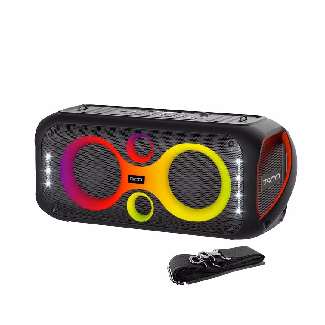 اسپیکر پرتابل تسکو TSCO مدل TS 1909 (50 وات RMS، دو ووفر 65 اینچ، RGB)