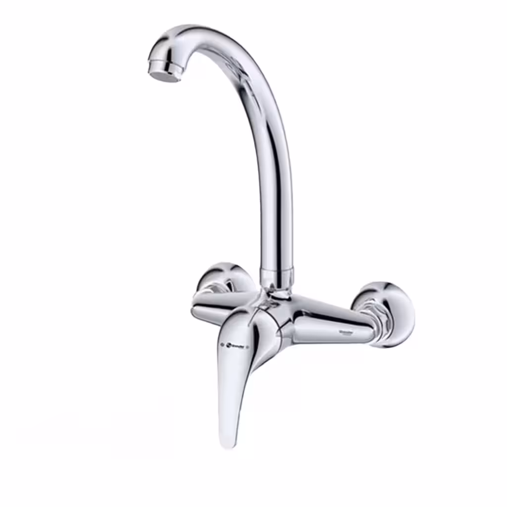 شیر آشپزخانه دیواری شودر مدل اطلس کروم