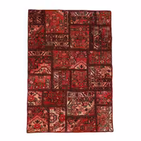 فرش دستباف یک و نیم متری مدل چهل تکه کد 4030241