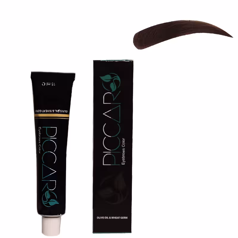 رنگ ابرو پیکارو شماره 4 حجم 15 میلی لیتر رنگ قهوه ای روشن