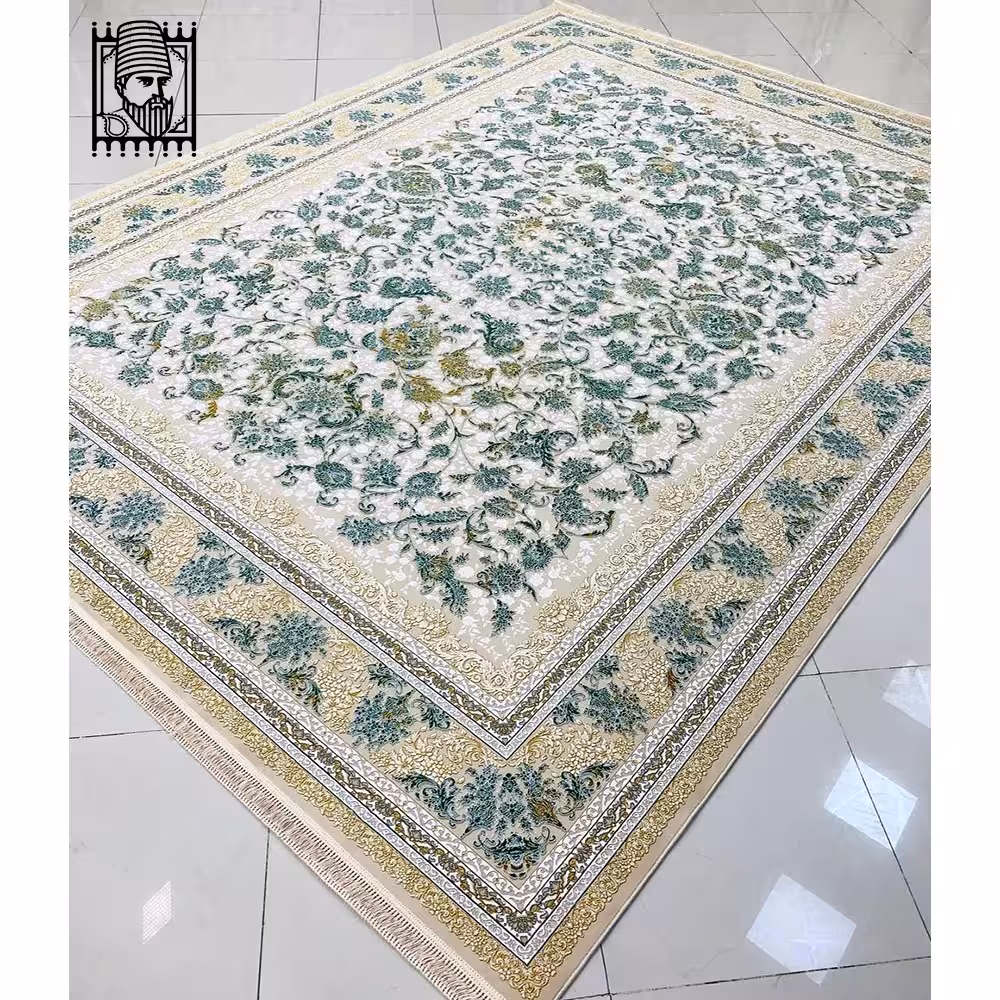 فرش رویا سبز - صدفی 1200 شانه | فرش امیرکبیر