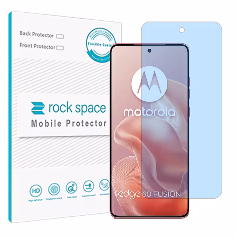 گلس موتورولا Edge 60 Fusion مدل نانو هیدروژل آنتی بلو برند راک اسپیس کد S