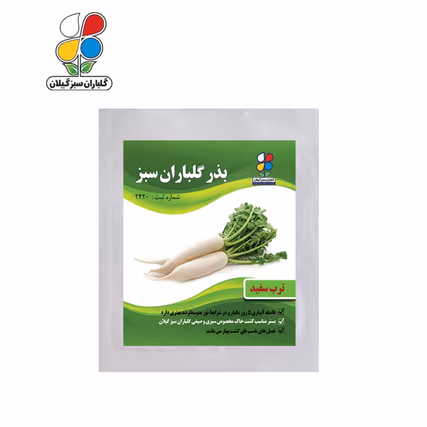 بذر ترب سفید بسته بندی بزرگ ( بسته 24 عددی )