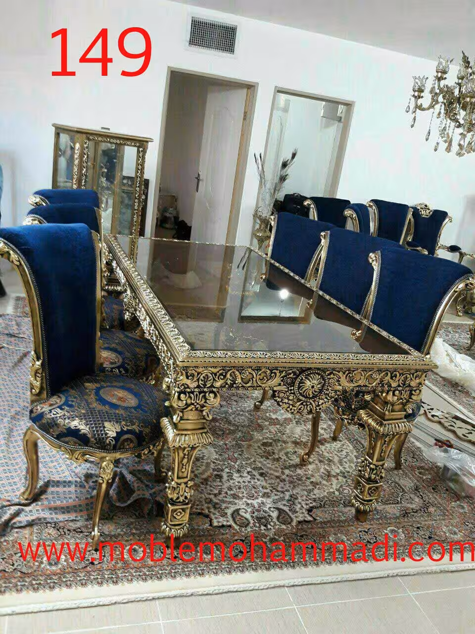 مبل سلطنتی کد149 ست 9نفره