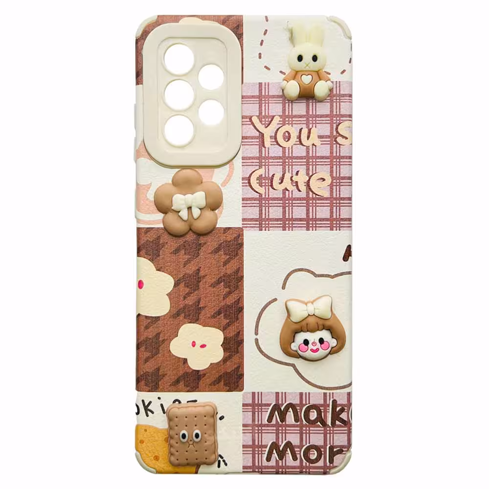 قاب عروسکی بیسکویتی دخترانه مناسب برای Samsung A52