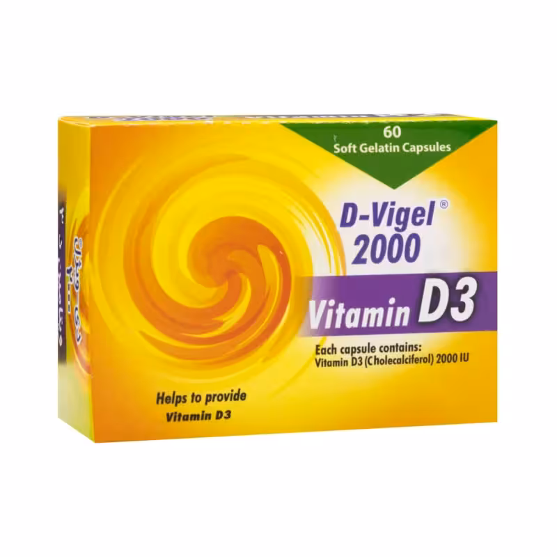 کپسول نرم ژلاتینی ویتامین د3 2000 واحدی 60 عددی دانا