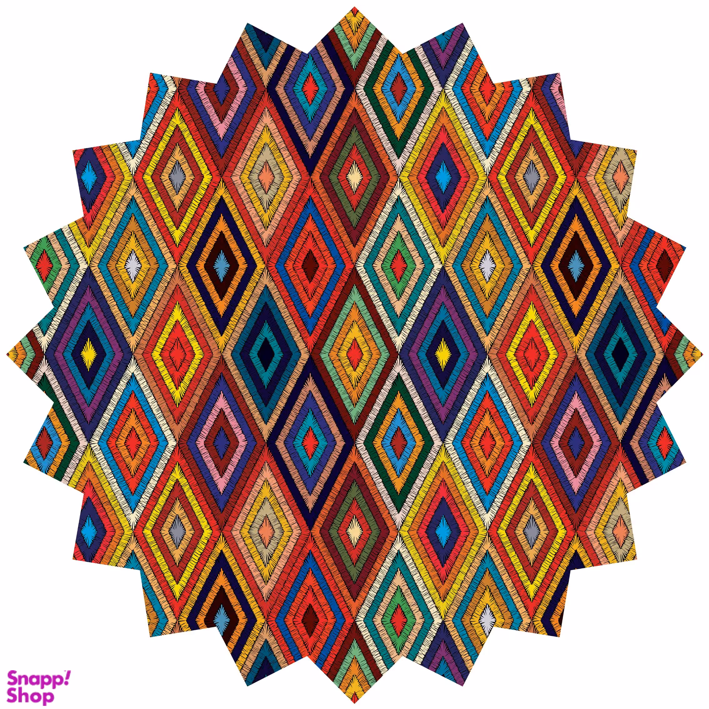 رومیزی مدل T6-42547 چند رنگ سایز 95*90*1 سانتی متر