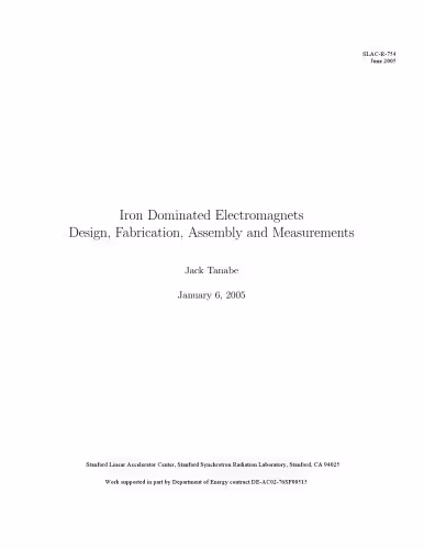 خرید و دانلود نسخه کامل کتاب Iron Dominated Electromagnets : Design, Fabrication, Assembly and Measurements