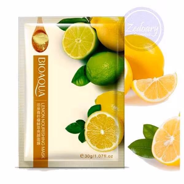 ماسک ورقه ای لیمو ترش بیوآکوا شامل 5 عدد ماسک صورت