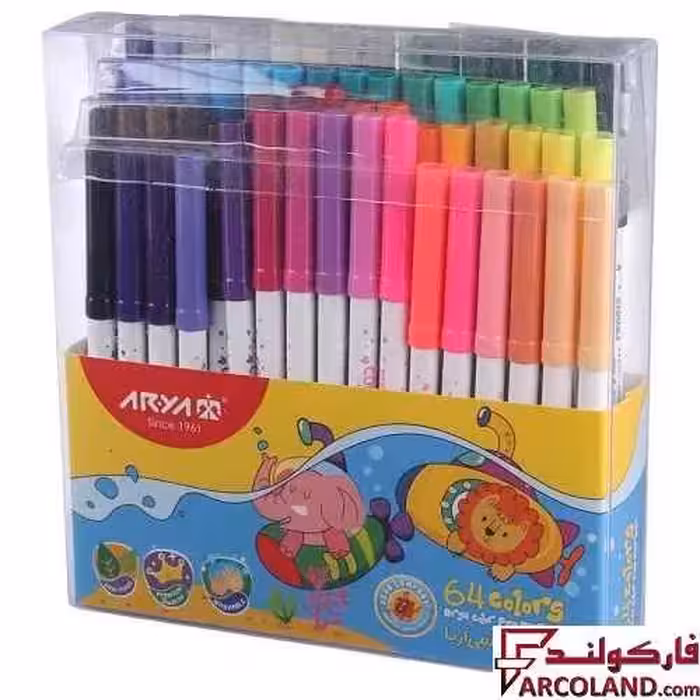 ماژیک نقاشی 64 رنگ آریا مدل Arya 9085