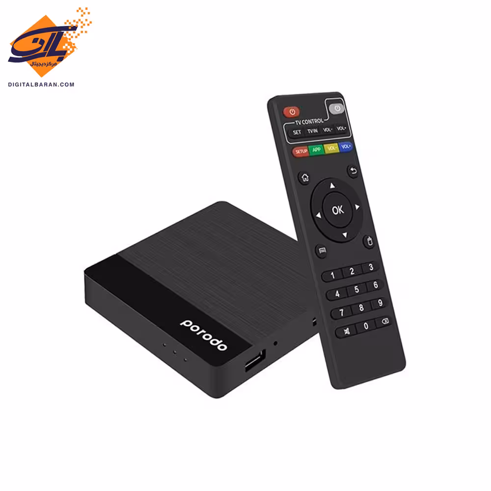 اندروید باکس پرودو مدل Porodo Android TV Box Video Streaming