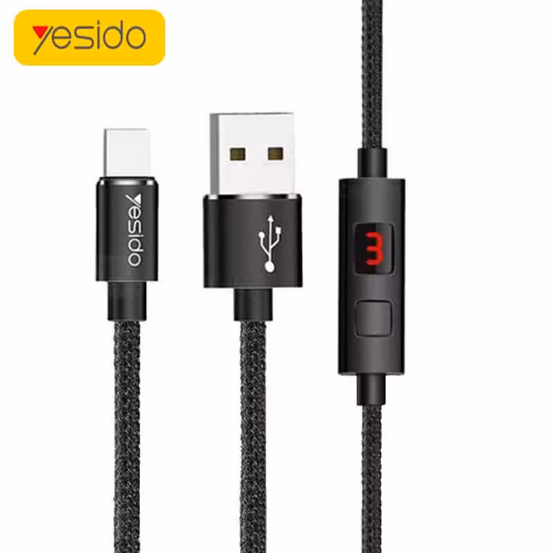 کابل تایپ سی دارای قطع کن تایمر دار Yesido CA46 Timing Cut Off