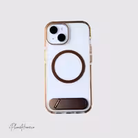 قاب اسلیکتو شفاف مگ سیف استند دارصحرایی مناسب iPhone 15 (7843)