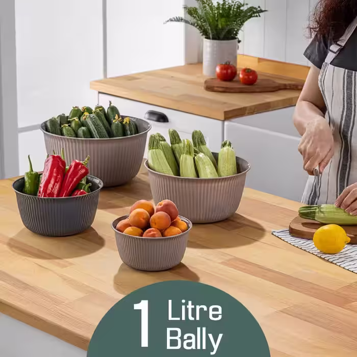 کاسه گرد خطی Bally فولی لایف 1 لیتری سبز کد BNM-0512