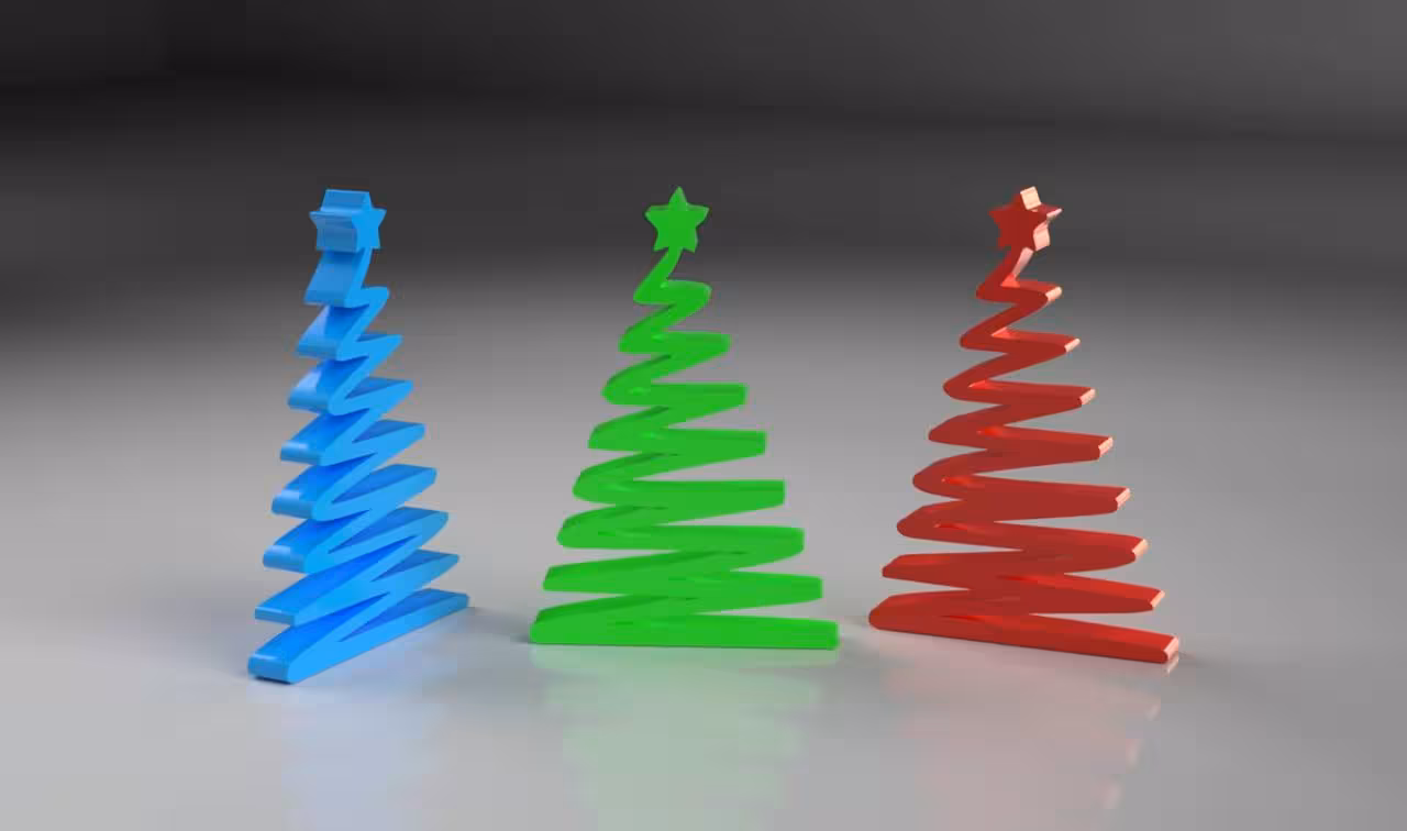 مدل سه بعدی درخت کریسمس فانتزی کد1 (STL)