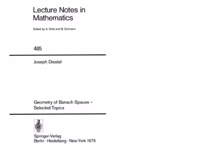 خرید و دانلود نسخه کامل کتاب Geometry of Banach spaces: Selected topics