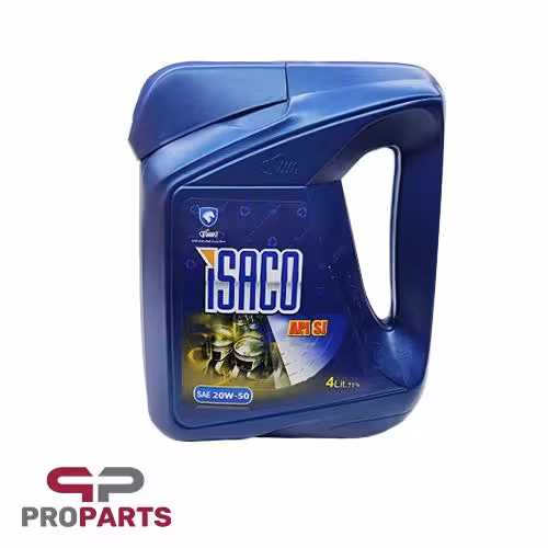روغن موتور 20w50 SJ با حجم 4 لیتر شرکتی ایساکو مناسب برای پراید