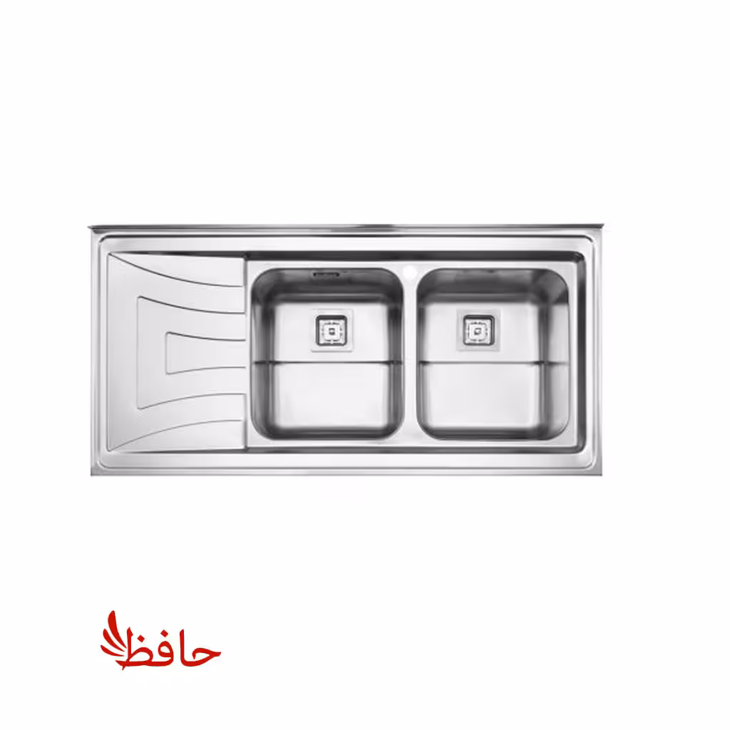 سینک دولگنه فانتزی استیل البرز مدل 736 روکار