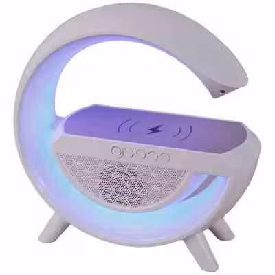 شارژر بی سیم و چراغ رومیزی اسپیکر دار BT-2301 15W