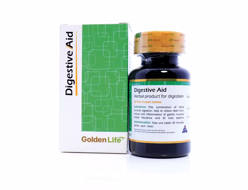 قرص دایجستیو اید گلدن لایف 60 عددی