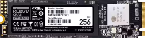 حافظه SSD اینترنال KLEVV مدل CRAS C710 M.2 ظرفیت 256 گیگابایت